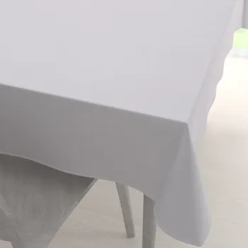 ubrus Velký dekorační obdélníkový ubrus BKS-408 Studená světle šedá 160x200 cm