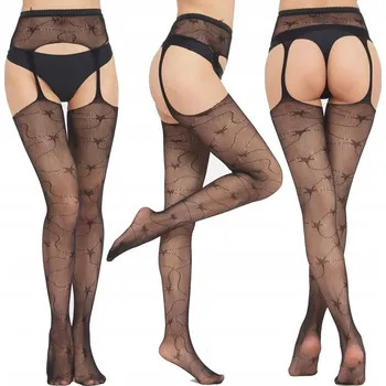 Dámské punčochy Vzorované Punčocháče Stimex 20 DEN černé, univerzální velikost