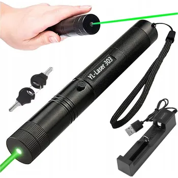 ZELENÝ LASEROVÝ UKAZATEL BOD S VYSOKÝM VÝKONEM AKUMULÁTOR NABÍJEČKA 4v1