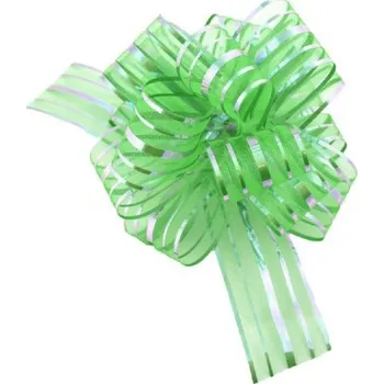 Stuha Stuha stahovací - organza LUX - 3/100 cm - zelená - 161416