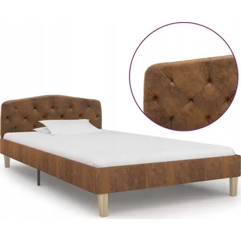 Postel Rám postele z topolového dřeva 90x200 cm, hnědý