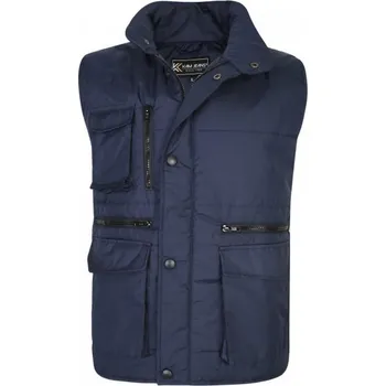 KAM vesta pánská KBS KV115 military nadměrná velikost 6XL tmavě modrá