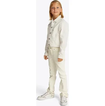 Dětská móda Dětská bunda Tommy Hilfiger KG0KG08434.PPYA bílá 00X, vel. 128