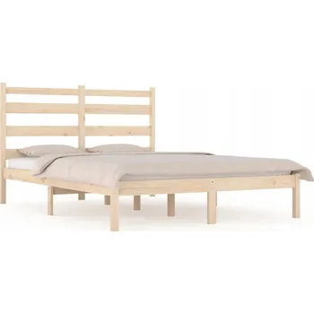 Postel Rám postele z borovicového dřeva 140x190 cm, přírodní