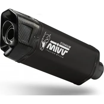 Výfuk pro motocykl Výfuk kompletní 2x1 MIVV SR-1 Y.080.LR1TBN Černý titan