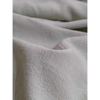 Krešovaná šatovka, imitace mušelínu barva zelinkavá