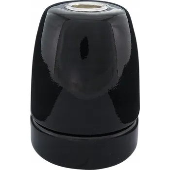 Objímka na žárovku Objímka E27 KERAMICKÁ porcelánová hladká dekorativní šroubovací lakovaná