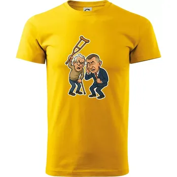Babiš a berle - Triko extra velké (5-8XL) - 6XL ( Žlutá )