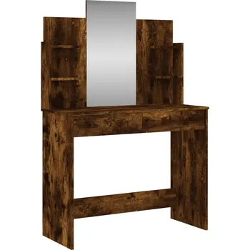 Toaletní stolek Elegantní toaletní stolek se zrcadlem - dub, 96x39x142 cm