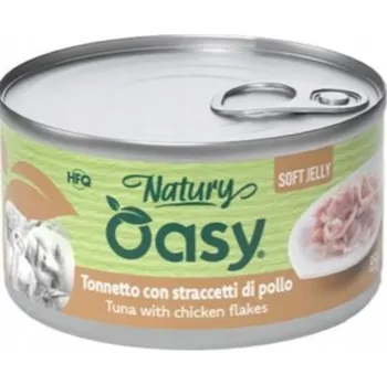 Krmivo pro kočku Mokré krmivo pro kočky - Oasy Natury Jelly TUŇÁK S KUŘECÍM - konzerva 150g