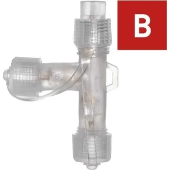 Vánoční dekorace Rozbočovač T pro spojovací řetězy Standard transparentní, venkovní i vnitřní