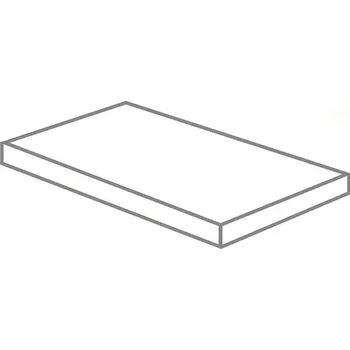 Open Angolo DX Rett. Grigio - schodovka pravá 33x120x4 šedá OPG12K