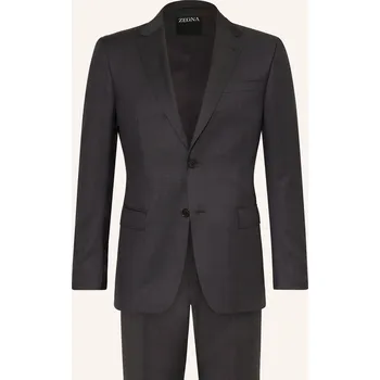 Pánské sako Zegna Pánský Oblek Extra Slim Fit, tmavě šedá, 56