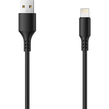 Datový kabel Kabel Setty USB - Apple Lightning 1 m černý