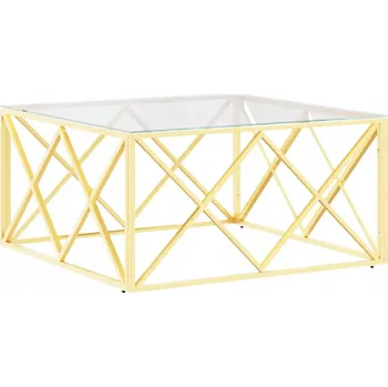 Konferenční stolek Konferenční stolek SZYK Zlatý 80x80x40 cm