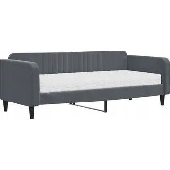 Postel Čalouněná jednolůžková postel 90x200 v odstínech šedé