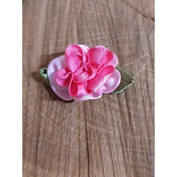 umělá květina Saténový květ 22x35 mm barva růžová