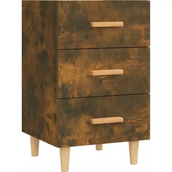 Noční stolek Noční stolek dubový 40x40x66 cm, barva: kouřová