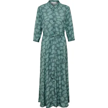 Dámské oblečení 713541 - Tchibo - Košilové šaty s potiskem - pro ženy - vel. 36 - barva: zelená/s potiskem