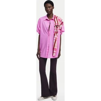 Pánská móda Desigual Košile Girls 25WWCW16 Růžová Regular Fit L
