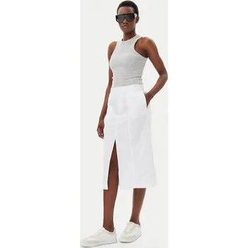 Dámská sukně Calvin Klein Jeans Midi sukně J20J225327 Bílá Regular Fit L