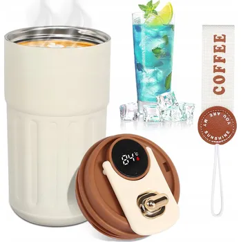 Termoska TERMOSKA 410ML LED NEREZOVÁ OCEL S UKAZATELEM TEPLOTY PŘENOSNÁ