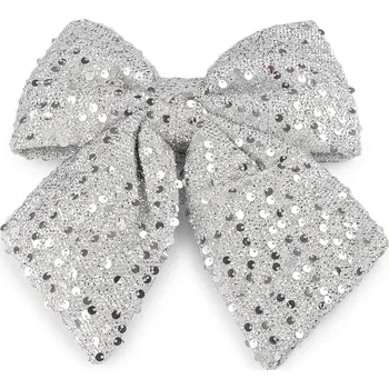 Vánoce Vánoční mašle s flitry 21x24 cm