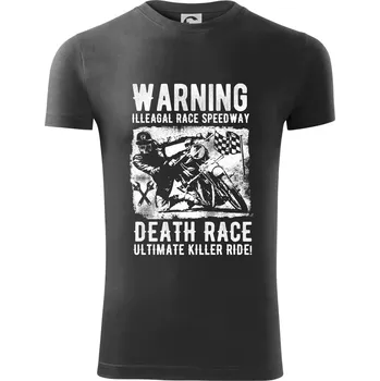 Pánské tričko Illegal Race Speedway - Viper FIT - Pánské zůžené tričko - M ( Tmavá břidlice (šedá se zeleným nádechem) )