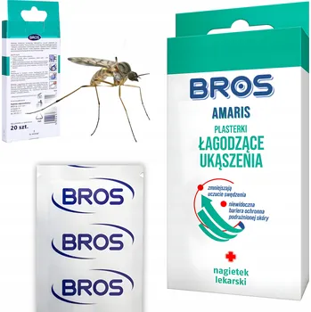 Repelent BROS Amaris Náplasti Zklidňující Po Bodnutí Hmyzem Snadné Použití Pro Děti 20 ks