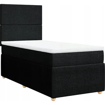 Postel Čalouněná jednolůžková postel 80x200 černá