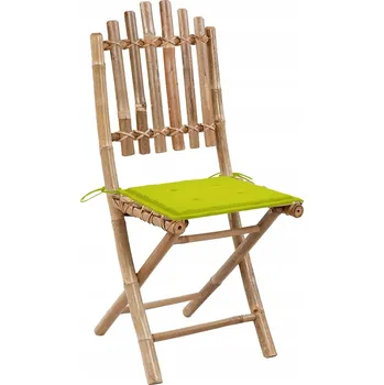 Zahradní křeslo Greatstore bambusové zelené