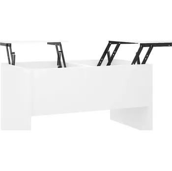 Konferenční stolek Konferenční stolek obdélníkový 80 x 50 x 42,5 cm bílý