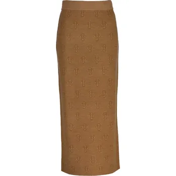 Dámská sukně SUKNĚ GANT MONOGRAM KNIT SKIRT WHISKEY BROWN