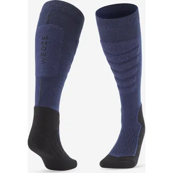 Pánské ponožky WEDZE Lyžařské ponožky 100 JQT 43/46 MODRÁ|ČERNÁ