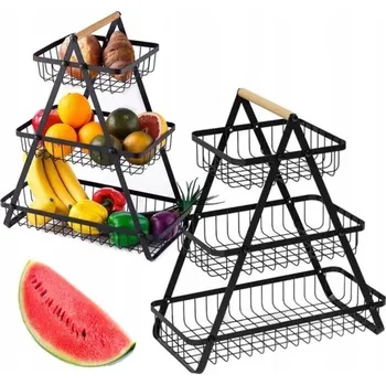 Obraz Kovový koš na ovoce černý