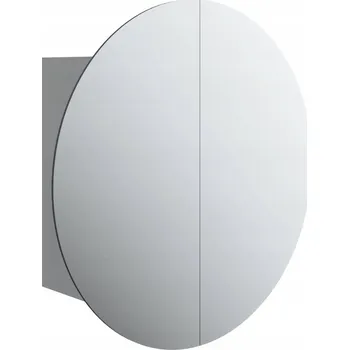 Koupelnový nábytek Koupelnová skříňka se zrcadlem LED 47x47x17,5 cm – šedá