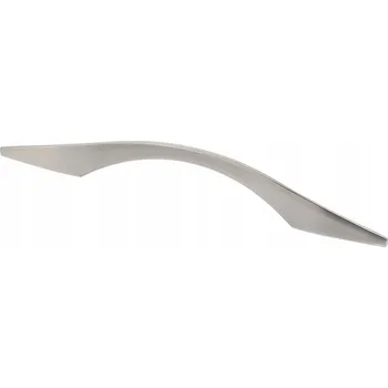 Nábytkové kování Nábytková úchytka EAST, C=128 mm L=215 mm, ZnAl, barva: ocel, GTV