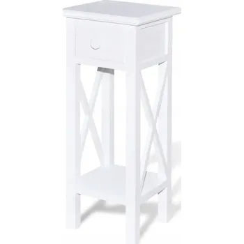 Konferenční stolek Čtvercový stolek 27 x 27 x 65,5 cm bílý