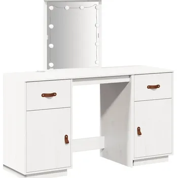 Toaletní stolek Toaletní Stolek bílý 135 x 135 x 50 cm