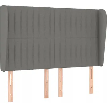 Čelo postele Uszak 147x23x118/128 cm, tmavě šedá