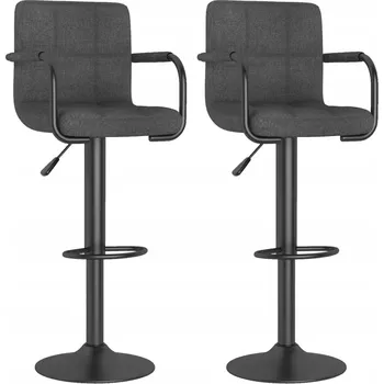 Barová židle Barová Židle černá 111 cm látka