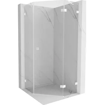 Mexen Lunar pětiúhelníková sprchová kabina pravá 90 x 90 cm, transparentní, bílá - 831-090P-090L-20-00-P Sprchové kouty