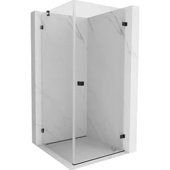 Mexen Lunar-B sprchová kabina otočná pravá 100 x 100 cm, transparentní, černá - 832-100-100-70-00-P Sprchové kouty