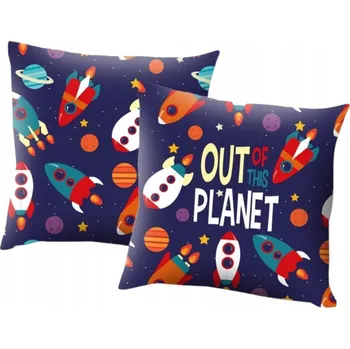 Polštář Kosmická Dekorační Polštář 45x45 – Rakety a Planety