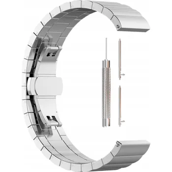 Řemínek na hodinky Univerzální 20mm stříbrný řemínek KBR Games