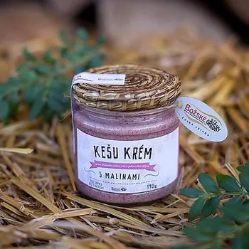 1 Kešu krém s malinami Božské oříšky 190 g