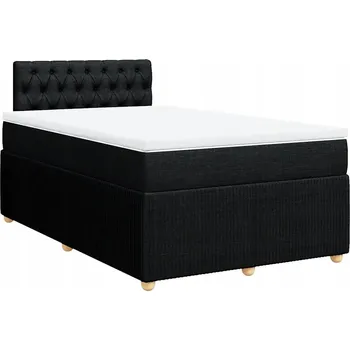 Postel Čalouněná jednolůžková postel 120x190 cm černá