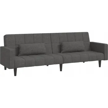 Pohovka Rozkládací pohovka pro 2 osoby 220x84,5x69 cm tmavě šedá