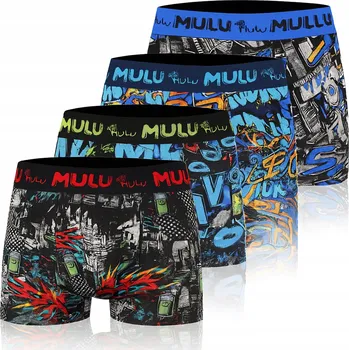 Pánské spodní prádlo PÁNSKÉ BAMBUSOVÉ BOXERKY KLASICKÉ ANTIZÁPACHOVÉ SADA 4 KUSY *XL