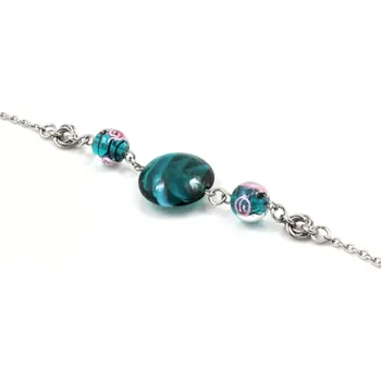 Náramek Zelený náramek s vinutkami